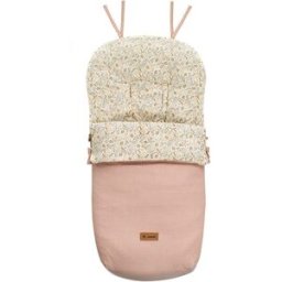 Jané Saco para carro de bebé Nest Plus Slight convertible en colchoneta. Rosa claro niño