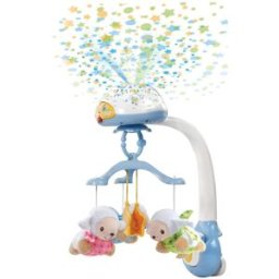 Vtech Móvil proyector Cuenta ovejitas, Carrusel de cuna para bebés, extraíble y con mando a distancia Baby.