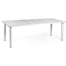 Nardi Mesa extensible de jardín Libeccio . Blanco
