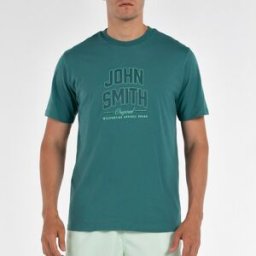 John Smith Camiseta M/C Hombre CENTENIL VERDE BOTELLA . (048) Verde botella