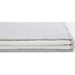 Cotton Juice Baby Home Manta Doble capa 80*110cm Punto+Microvelour. (80 x 110 cm) Gris niño