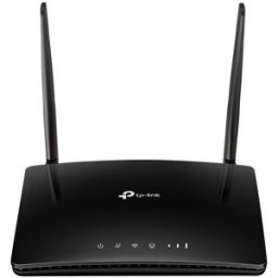 TP-Link Router 4G TL-MR6400, 300Mbps, Ethernet LAN/WAN, doble antena. Negro