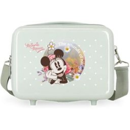 Disney Neceser en ABS Minnie Wild Nature con capacidad de 9L en verde menta. Verde