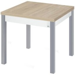 El Corte Inglés Mesa extensible con pata gris Dima. Gris / Nórdico