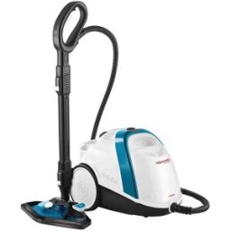 Polti Vaporetto Smart 100 B con cepillo Vaporforce, mata y elimina virus, gérmenes y bacterias. Blanco / Azul