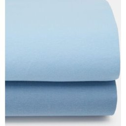 bbest Juego de sábanas bajeras ajustables básico pack 2 Jersey (disponible en varias medidas). (Cuna) Azul niño