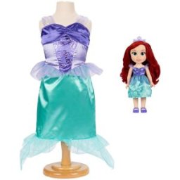 Jakks Pacific Muñeca 38 cm Ariel con disfraz .