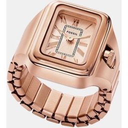 Fossil Reloj anillo de mujer ES5345 de acero oro rosa. Rosa