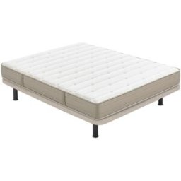 El Corte Inglés - Nuestro Mejor Precio Conjunto colchón HR + Base tapizada + Patas VSC20 V2 Tap Nuestro Mejor Precio - El Corte Inglés. (Cama 90 x 190 cm)