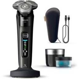 Philips Afeitadora eléctrica i9000, máquina de afeitar hombre en seco y mojado, centro de limpieza, base carga.