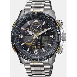 Citizen Reloj de hombre Radiocontrolado JY8078-52L Eco-Drive cronógrafo de acero. Plata