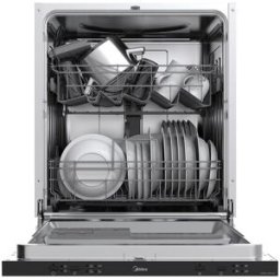 Midea Lavavajillas Integrable 12 servicios, puerta deslizante, 60cm - MDW 12E4 SL.