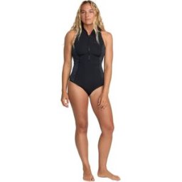 Roxy Traje de surf de primavera sin mangas de mujer 1mm Swell Natural . (XS) Negro