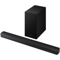 Samsung Barra de sonido HW-B650F, Dolby 5.1 y DTS Virtual:X, 5.1 con 4 altavoces, Q-Symphony, 370W, Subwoofer inalámbrico 6.5' 250W. Negro