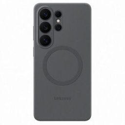Samsung Funda silicona magnética negra para Galaxy S26 Ultra. Negro