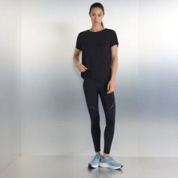 Boomerang Malla larga de cintura alta de training de mujer . (L) Negro