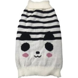 Fred & Rita Disfraz para perros jersey panda. (30 cm) Blanco