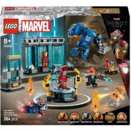 Lego Juego de construcción Laboratorio de Iron Man: Sala de Armaduras Marvel - 76315.