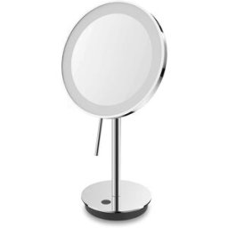 Zack Espejo cosmético de sobremesa con luz LED y aumento x5 Alona . Acero