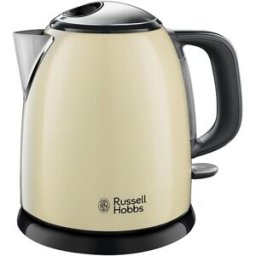 Russell Hobbs Hervidor Mini Colours Plus con capacidad de 1 litro. Crema