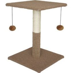 Fred & Rita Rascador para gatos sisal con plataforma elevada. Marrón