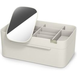 Joseph Joseph Organizador de cosméticos con espejo extraíble . Blanco