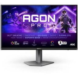 AOC Monitor PC Gaming Premium 67,3cm (26,5') AG276QZD2, 280 Hz, QHD OLED. Negro
