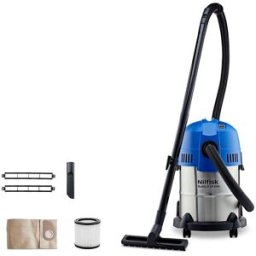 Nilfisk Aspirador Agua/Polvo Buddy II 18 l Inox. Inox / Azul niño
