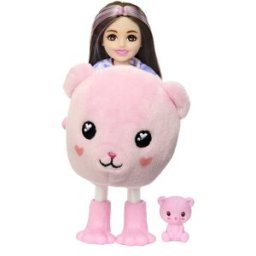 Barbie Chelsea Cutie Reveal Muñeca con disfraz de osito.