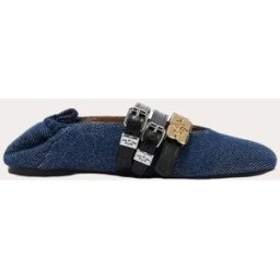 Ganni Bailarina Sue vaquera. (39) Azul