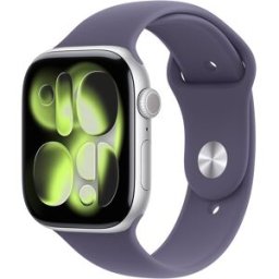 Apple Watch Series 11 GPS + Cellular 46mm Aluminio plata con Correa Deportiva Niebla Lila (M/L). Aluminio Plata