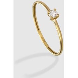 El Corte Inglés Anillo de oro amarillo con diamante . (14) Blanco