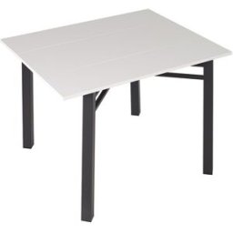 El Corte Inglés Mesa extensible laminada Scotland. Antracita / Blanco