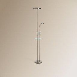 El Corte Inglés Lámpara de pie con lector LED integrado Galena . Cromo