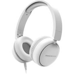 Energy Sistem Auriculares diadema FunVibe blanco 100% plástico reciclado, cable extraíble, micrófono integrado y compatible con Voice Assistant. Blanco / Gris