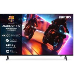 Philips TV QD-MiniLED 139 cm (55') Ambilight 55MLED920/12 UHD 4K, Dolby Vision y Dolby Atmos, Titan OS, Smart TV (Reacondicionado Grado A). Negro