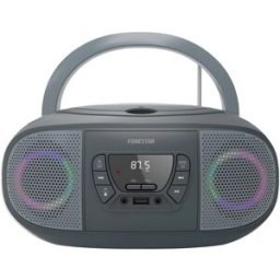 Fonestar Radio CD bluetooth USB FM con entrada auxiliar BOOM-GO-G. Gris oscuro / Gris claro
