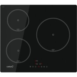Cata Placa inducción con 3 zonas de cocción - 6403 E2 BK. Negro