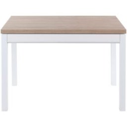 El Corte Inglés Mesa extensible con superficie laminada Menta. (70 x 110 x 76 cm) Blanco / Natural