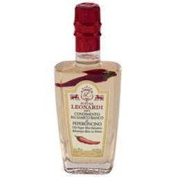 Leonardi Condimento Balsámico blanco infusionado con chili .