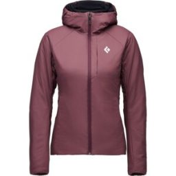 Black Diamond Chaqueta de mujer First Light Stretch Hoody . (XS) Granate
