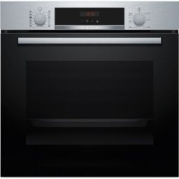 Bosch Horno multifunción Serie 4 limpieza pirolítica e hidrolítica, con función vapor - HQA574ES3. Inox / Negro