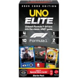 Uno Juego de cartas Elite RaC 2025 Core Edition Starter Pack Mattel.