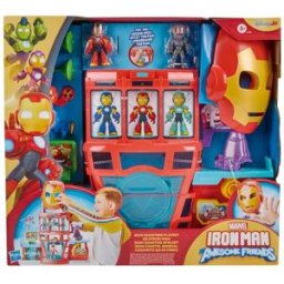 Hasbro Set de juego Cuartel general Iron Man And His Awesome Friends Marvel.