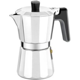 Bra Cafetera de aluminio Inducción Perfecta . (9 Tazas) Acero