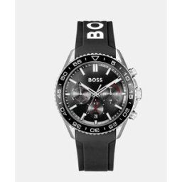 Boss Reloj de hombre Runner 1514141 cronógrafo de silicona negro. Multicolor