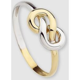 El Corte Inglés Anillo mujer oro bicolor. (14) Oro / Plata