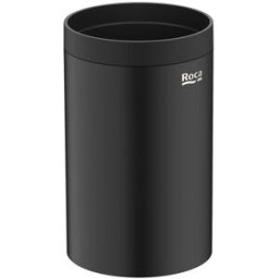 Roca Vaso portacepillos para encimera Hotels Round . Negro mate