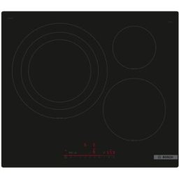 Bosch Placa de inducción con 3 zonas de cocción, sin perfiles - PID61RHB1E. Negro