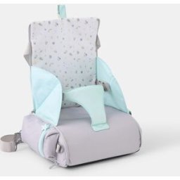 Cotton Juice Baby Home Trona de viaje con bolsillo Abecedario de . Verde Mint niño